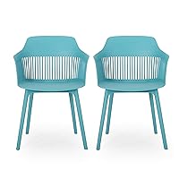 Christopher Knight Home Ladonna Outdoor Dining Chair (Set of 2), Teal