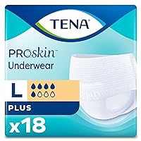 TENA ProSkin™ Plus Protective Incontinence Underwear, Protective Plus Absorbency, Large, 18 Count