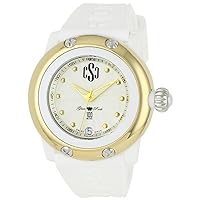 Glam Rock Women's GR64005 Miami Beach Silver Dial White Silicone Watch