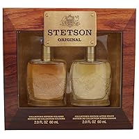 STETSON 2 PC. GIFT SET (COLOGNE 2.0 oz + AFTERSHAVE 2.0 oz) by Coty for Men