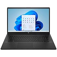 HP 2023 Newest 17.3 FHD IPS Laptop Intel 10-Core i7-1255U Intel Iris Xe Graphics 64GB RAM DDR4 2TB NVMe SSD HDMI WiFi AX BT5.3 USB-C Webcam Starry Black Windows 10 Home w/RE Accessories