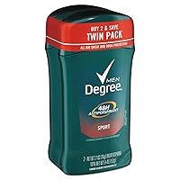 Degree Men Dry Protection Antiperspirant Sport 2.7 oz, 2 pk(Pack of 6)