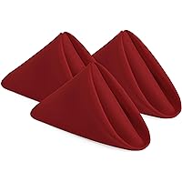 Utopia Home Red Cloth Napkins (12 Pack, 20x20 Inches), Ideal Dinner Napkins for Party, Wedding and Lunch/Dinner