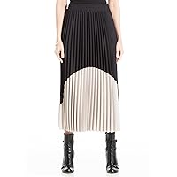 Max Studio Women's Maxi Pleated Colorblock Skirt