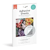 Puzzle Glue Sheets from Galison - Preserve Two X 1000 Piece Puzzles, Sixteen 7 x 10” Adhesive Sheets and 4 Adhesive Hangers, Perfect for Preserving Your Finished Puzzles and Turning Them into Art!