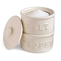 Mud Pie Salt & Pepper Cellar, Off-White, 6