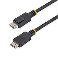 StarTech.com 6ft (2m) DisplayPort 1.2 Cable 10 Pack, 4K Ultra HD VESA Certified DisplayPort Cable, HBR2, DP to DP Cable for Monitor, Latching DP Connectors - DP 1.2 Cable Male/Male (DISPLPORT6L10PK)
