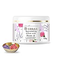 Rejuvenating Cream With Rose And Lavender. Made With Natural And Organic Ingredients. Paraben And Sulphate Free For Radiant And Glowing Skin.