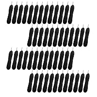 Set of 50 Pcs Plastic Scalpel Handle Black Color #3, Stainless Steel Tip