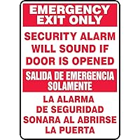 Accuform SBMEXT566VP Plastic Spanish Bilingual Sign, 