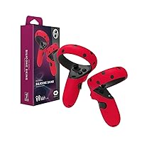 Hyperkin GelShell Silicone Skins for Oculus Touch Controllers - Officially Licensed By Oculus (2Nd Gen.) (1 Pair) (Red) - PC