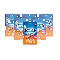 Easy Brush Dental Cleaners, Standard, 16 Count (Pack of 6)