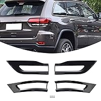 for Grand Cherokee Rear Tail Light Cover Trim Bezel Black for Jeep Grand Cherokee 2014 2015 2016 2017 2018 2019 2020 Black Exterior Accessories 4pcs