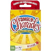 Outset Media Family Charades Card Game Travel Friendly - Includes Over 300 Charades - Perfect for Parties, Vacations, and Holidays - Ages 8+