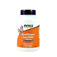 NOW Foods Sunflower Lecithin 1,200 Mg Softgels, 2 Pk
