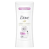 Dove Advanced Care Invisible Antiperspirant Deodorant Stick No White Marks on 100 Colors Clear Finish 48-Hour Sweat and Odor Protecting Deodorant for Women 2.6 oz