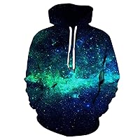 Mens Novelty Graphic Hoodies Casual Fleece Pullover Hoody Relaxed Fit Sweater Active Hooded Sweatshirt with Pocket