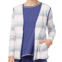 Nautica Womens Open Lounge Cardigan,XX-Large,Multi