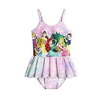 Girls Princess Swimsuit Toddler One Piece Bathing Suit Kids Ruffle Swimwear Tankini