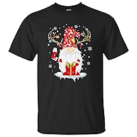Christmas Gnome Shirts for Women Men Gnome Drinking Wine Santa Xmas Ugly Unisex T-Shirt