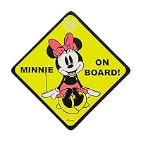 Baby on Board Suction Cup for Car, Disney Mickey Mouse Baby on Board Safety Sticker for Vehicle, 7