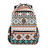 AUUXVA Ethnic Aztec Geometric Backpack Travel School Shoulder Bag for Kids Boys Girls Women Men