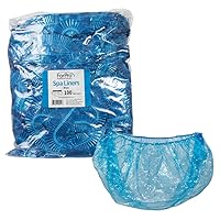 Spa Liners, Fit All Pedicure Spas, Disposable Pedicure Liners, Blue, 100-Count