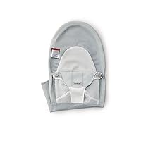 BabyBjörn Fabric Seat for Bouncer, Mesh, Silver/White