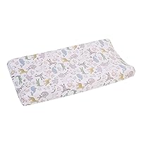 Carter's Colorful Zoo Animals Super Soft Changing Pad Cover, Orange, Yellow, Blue, Grey