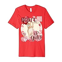 Valentine Sloth Simply Watercolor Southern Colors Comfort Premium T-Shirt