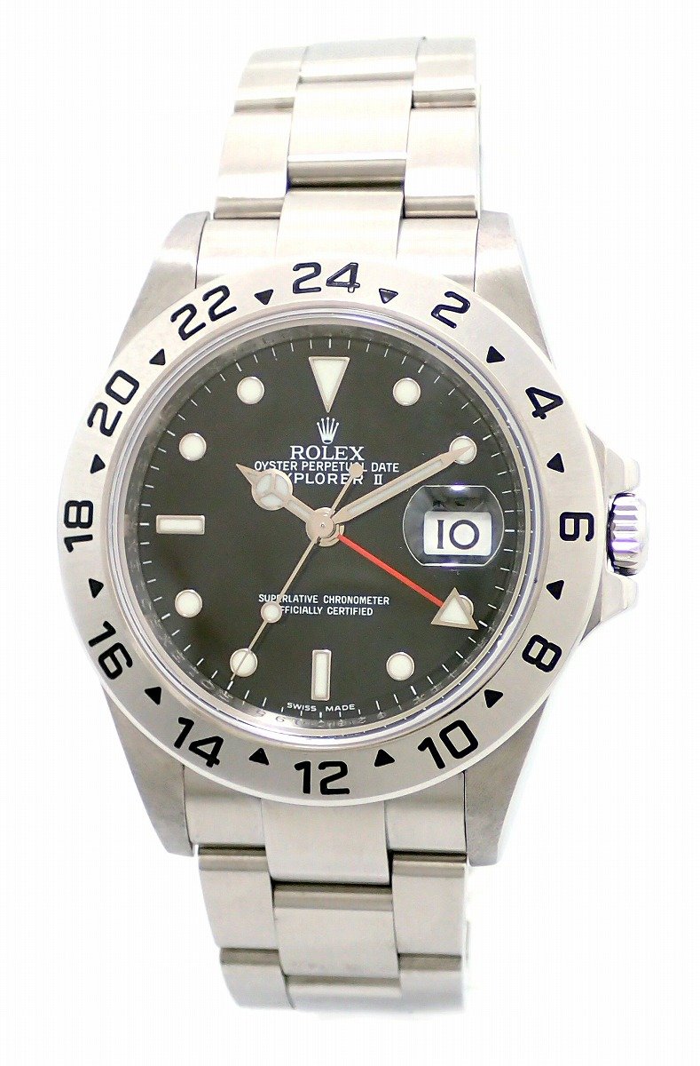Rolex Oyster Perpetual Explorer II Steel Mens Watch 16570