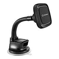Cellet Flexible Arm, Magnetic Dash and Windshield Mount Smartphone Holder Strong Sticky Suction Cup Compatible with iPhone 14 Pro Max Mini 13 12 11 Samsung S22 21 20 Z fold Google Pixel Moto