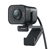 Logitech StreamCam Plus Webcam with Tripod (Graphite) (Renewed)