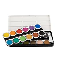 Nicpro 128 Colors Watercolor Paint Set include Metallic Macaron &  Fluorescent, 8 Squirrel Painting Brushes, 25 Water Color Paper, Palette,  Art