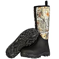 Rubber Hunting Boots 6mm Neoprene Hunting Boots for Men Waterproof Insulated Camo Rubber Boots Durable Outdoor Hunting Boots