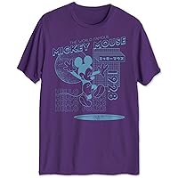 Jem Mens Graphic T-Shirt, Purple, Small