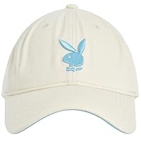 Playboy Dad Hat, Cotton Twill Adjustable Baseball Cap with Curved Brim