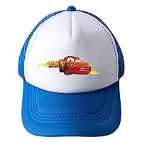 Boys Girls Lightning McQueen Snapback Hats Graphic Cartoon Baseball Cap-Lightning Plain Baseball Hat