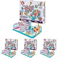 5 Surprise Toy Mini Brands Toy Shop Playset Series 1 by ZURU with 5 Exclusive Mystery Mini, Store and Display Your Mini Collectibles Collection!, White (Pack of 4)