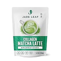 Café Style Collagen Matcha Latte Green Tea Powder, Unsweetened, Sugar Free, Premium Barista Crafted Mix, Authentically Japanese, 15 Servings (5.3 Ounces)