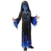 Bristol Novelty Child Blue Reaper Costume Robe and MaskCostume Robe and Mask