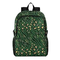 ALAZA Green Tiger Leopard Animal Striped Lightweight Packable Travel Hiking Backpack