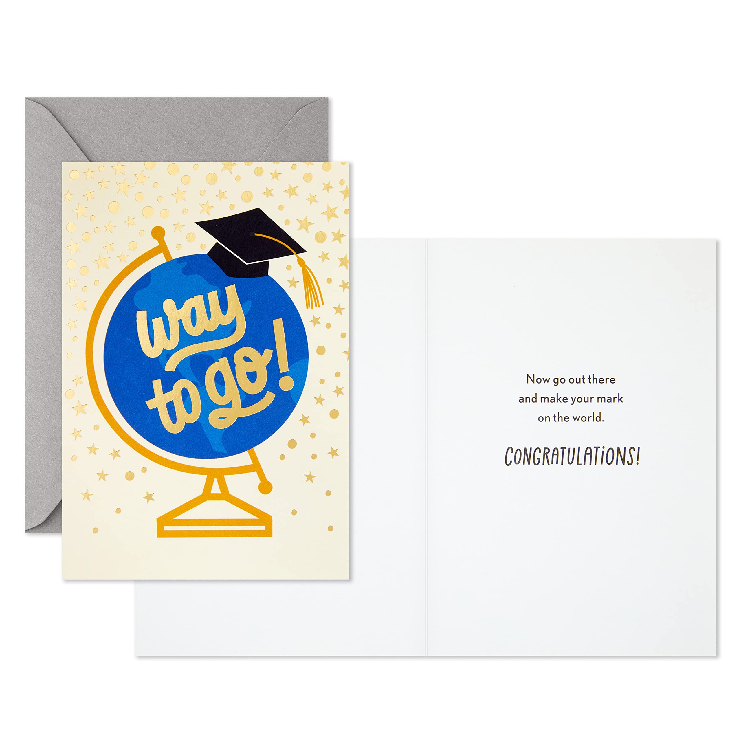Hallmark Pack of 10 Graduation Cards with Envelopes (Way to Go)