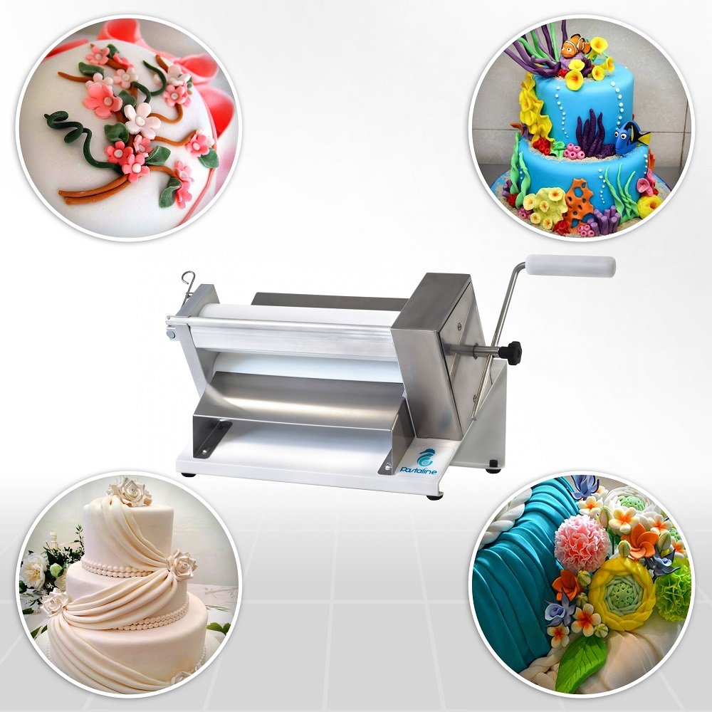 Pastaline Manual Dough Sheeter Machine - Sfogliacile NSF Manual Pasta Maker Machine for Icing, Marzipan and Puff Pastry | Easy Install Dough Sheeter Machine for Home or Small Commercial Kitchens