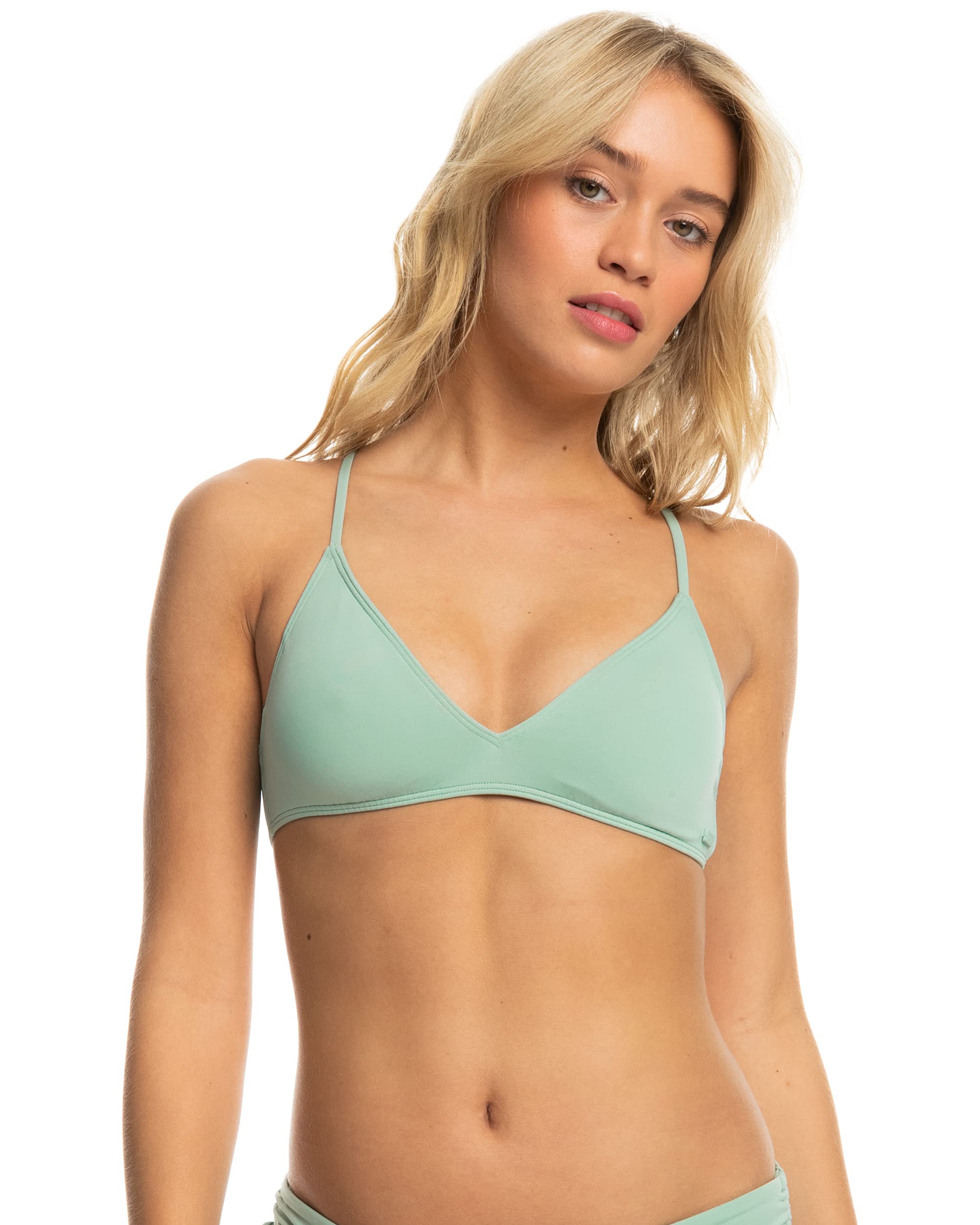 Roxy Women's Standard Beach Classics Athletic Bikini Top, Blue Surf 233