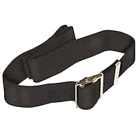 Black High Strength Webbing Gait Belt - 54-Inches Long and 2-Inches Wide (704021154)