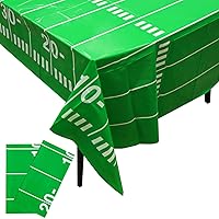 3pcs Plastic Football Tablecloth Football Theme Party Not Reusable Table Cloth Football Party Table Cover for Man Boys Birthday Football Theme Games Party Decoration 54 x 108 inches