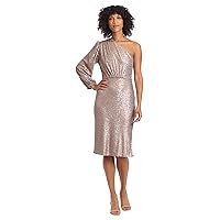 Maggy London Women's Holiday Sequin Dress Event Occasion Cocktail Party Guest of