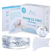 SNOOZZ PRO Ultimate - Anti Snoring Devices Complete Set with Mouth and Nose Piece, Size Adjustable Snoring Solution, Snore Stopper, Snoring Mouth Guard, Mouth Guard for Grinding Teeth at Night