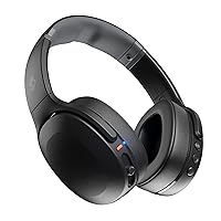 Crusher Evo Over-Ear Wireless Headphones with Sensory Bass, 40 Hr Battery, Microphone, Works with iPhone Android and Bluetooth Devices - Black